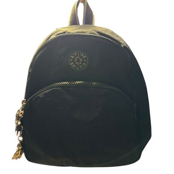Kipling Black small nylon unisex Backpack - Picture 1 of 9